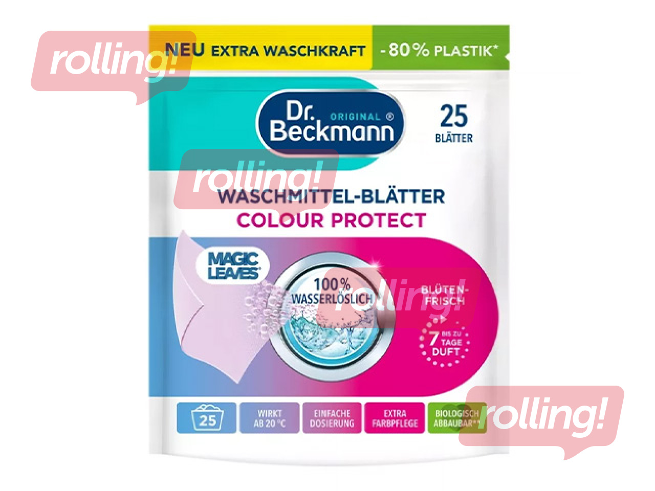 Pesupesulehed Dr. Beckmann Magic Leaves, Fresh Blossom, 25 tk.