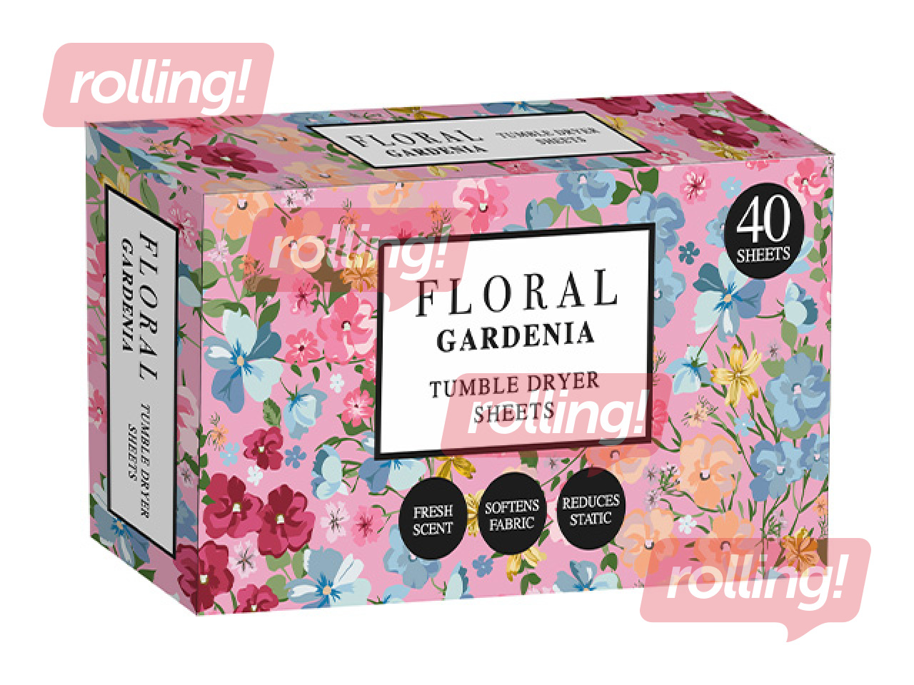 Kuivati salvrätid Floral Range, Gardenia, 40 tk