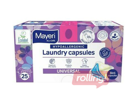 Pesukapslid Mayeri Universal, hüpoallergeensed, 25 tk.