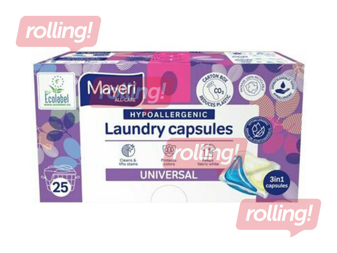 Pesukapslid Mayeri Universal, hüpoallergeensed, 25 tk.