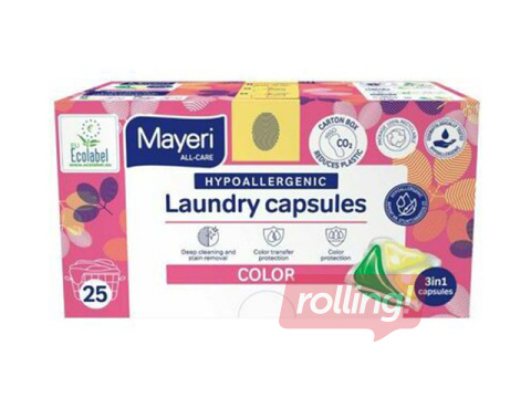 Pesukapslid Mayeri Color, hüpoallergeensed, 25 tk.