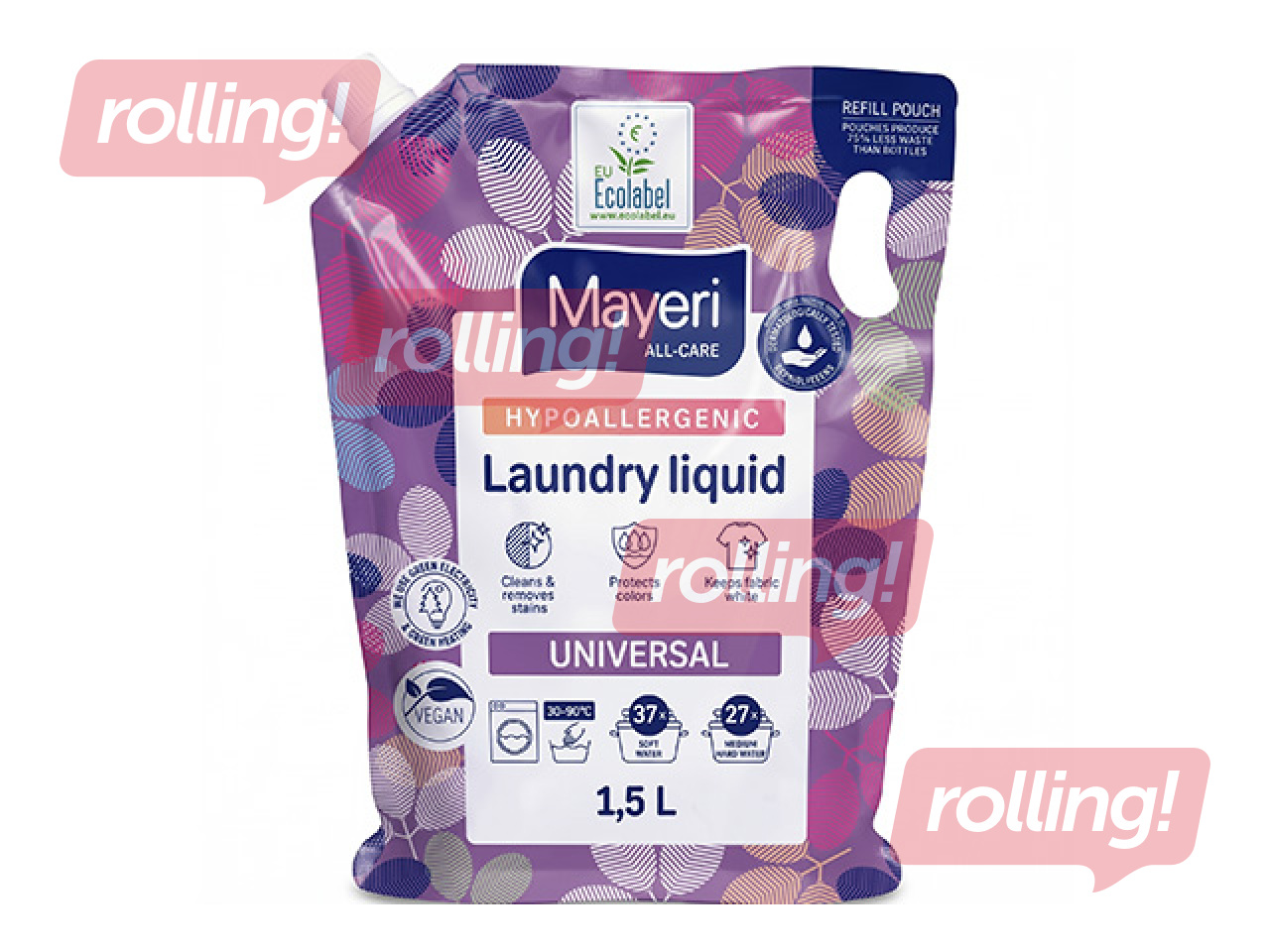 Pesuvahend Mayeri Universal, hüpoallergeenne, täitepakend, 1.5l