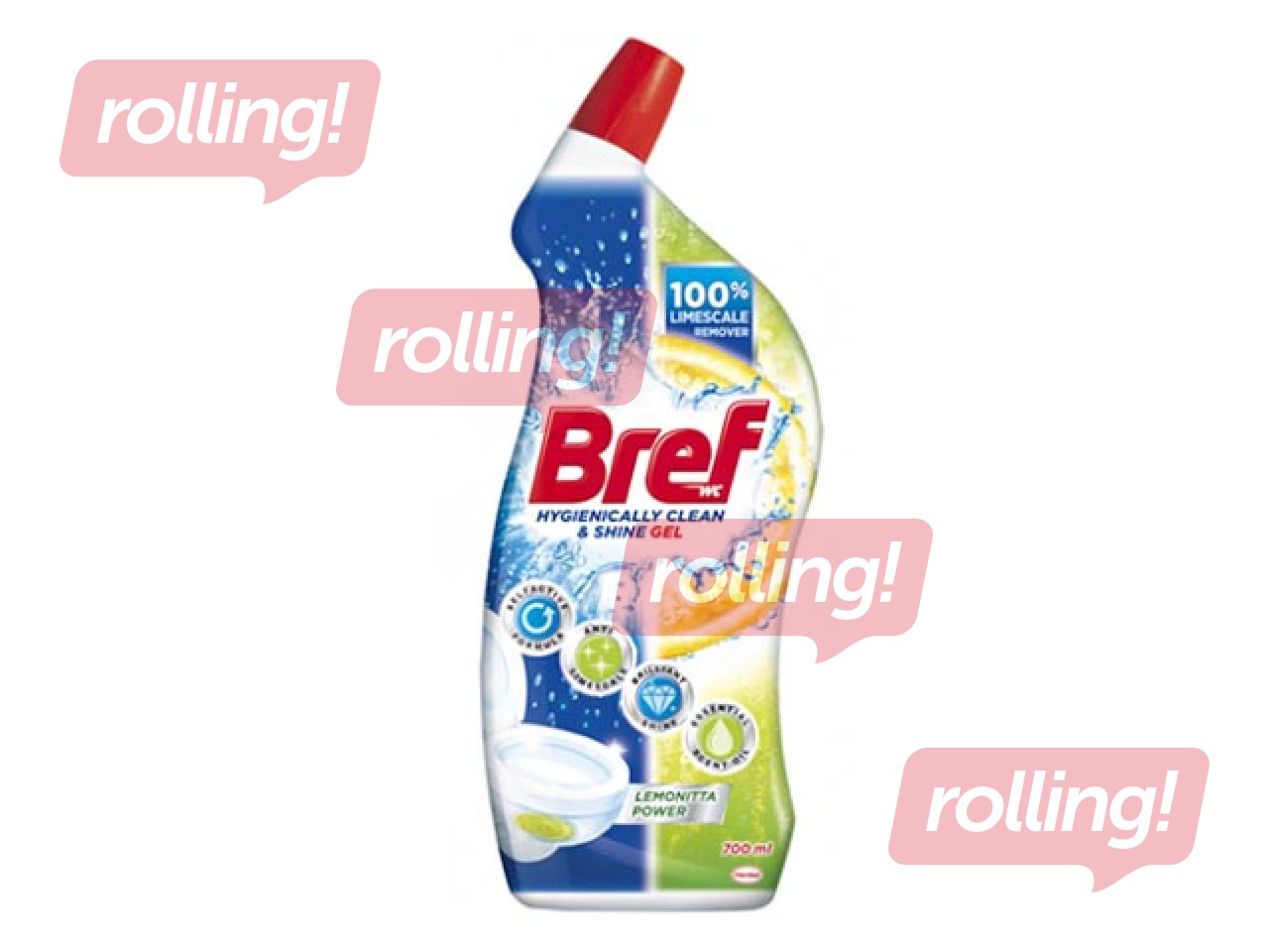 Tualetes tīrīšanas līdzeklis Bref Lemonitta Power, 700ml