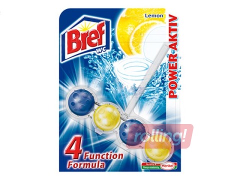 Toilet block Bref Power Actv Lemon, 50 g