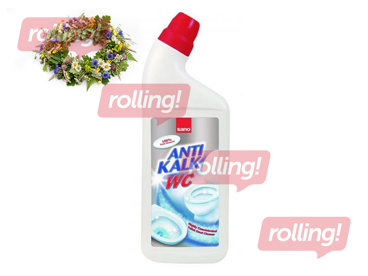 Tualetes tīrīšanas līdzeklis Sano Antikalk WC, 750ml +Līgo dāvana!