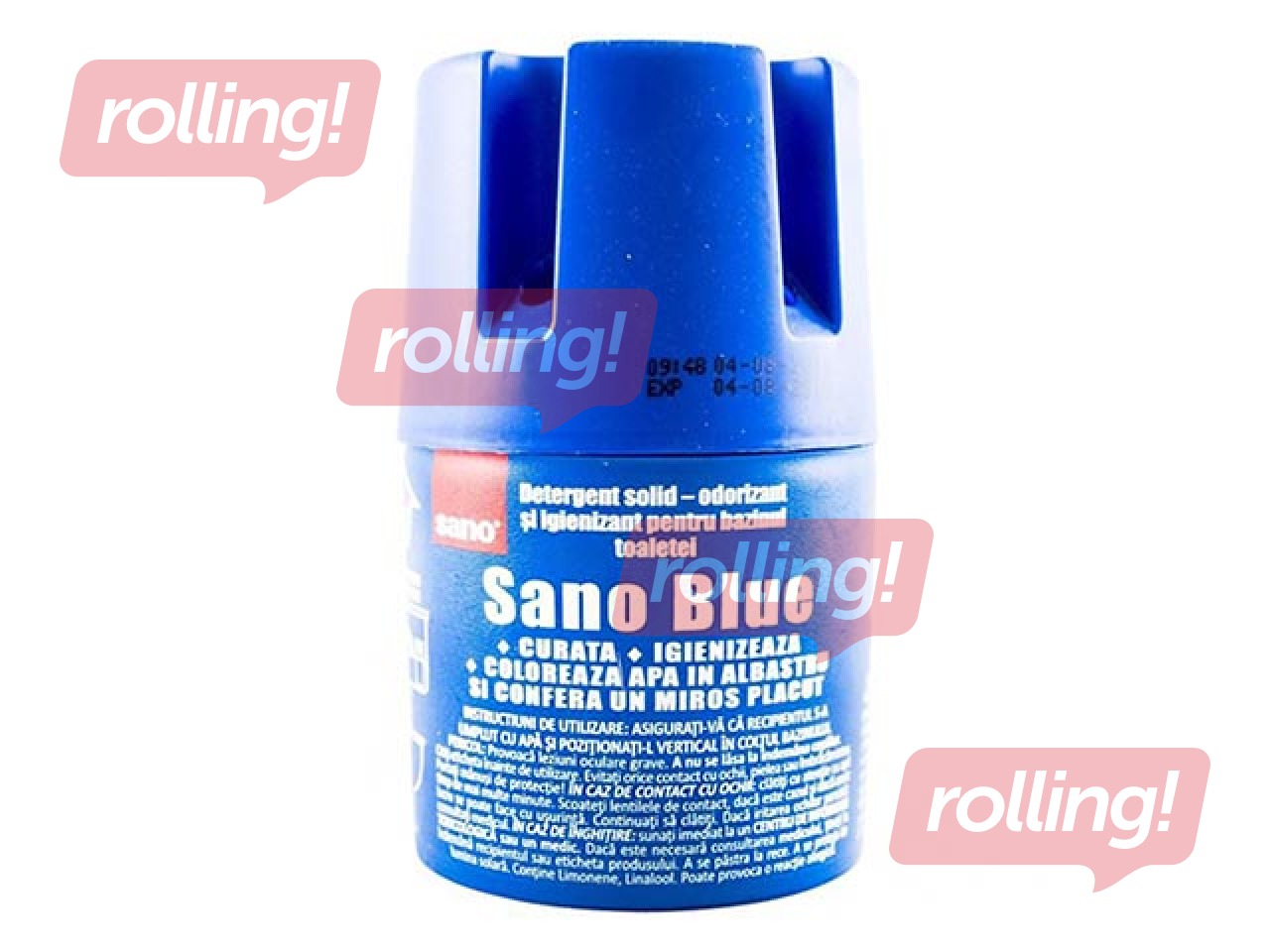 Tualetes bloks skalojamai kastei Sano Blue, 150g