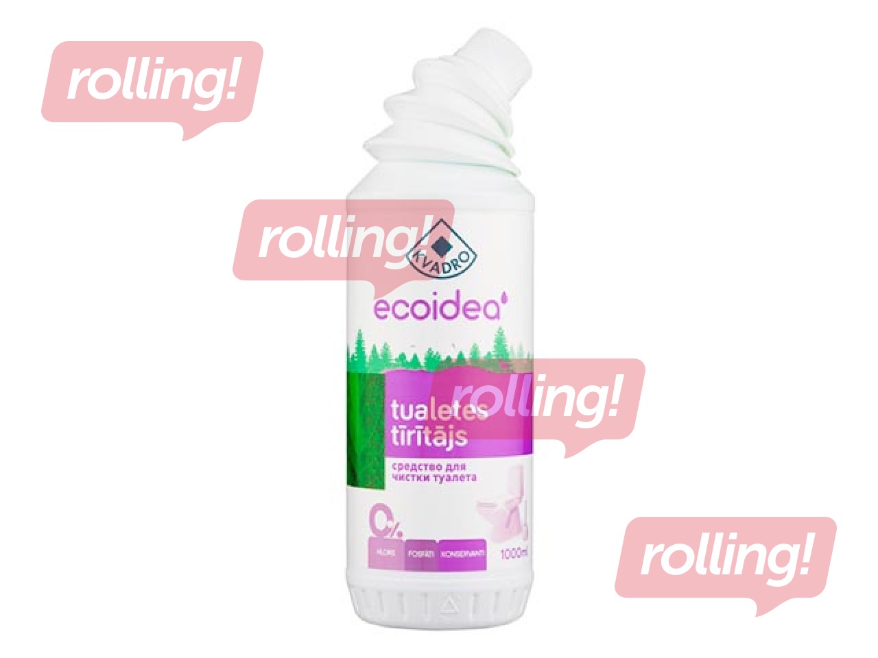 Toilet cleaner KVADRO ECOIDEA, 1l