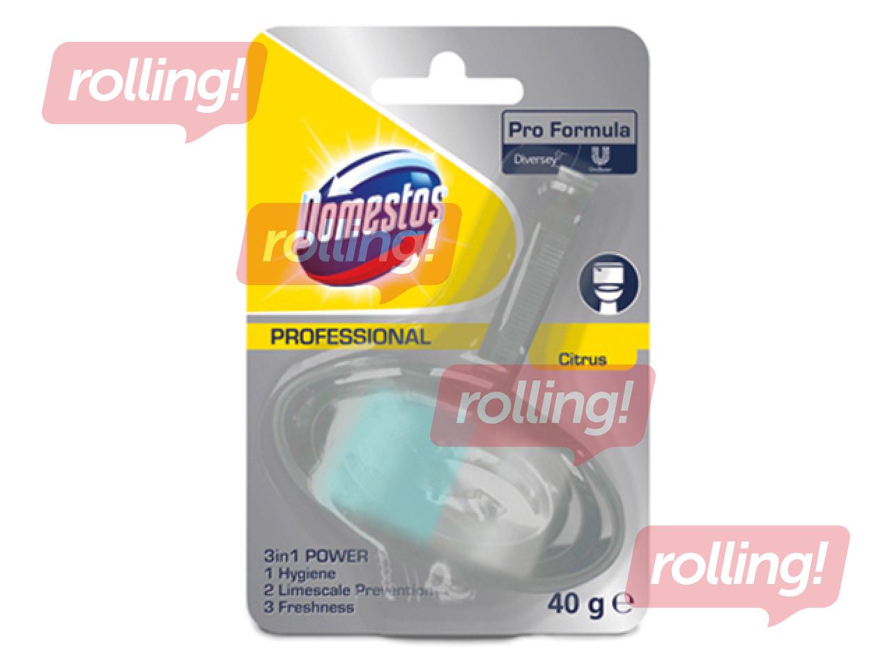 WC-värskendaja Domestos Professional Rim Block Citrus, 40 g