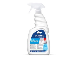 Tīrīšanas līdzeklis Sanitec Ultrakal, skābi saturošs, kaļķa un rūsas noņemšanai, 750ml
