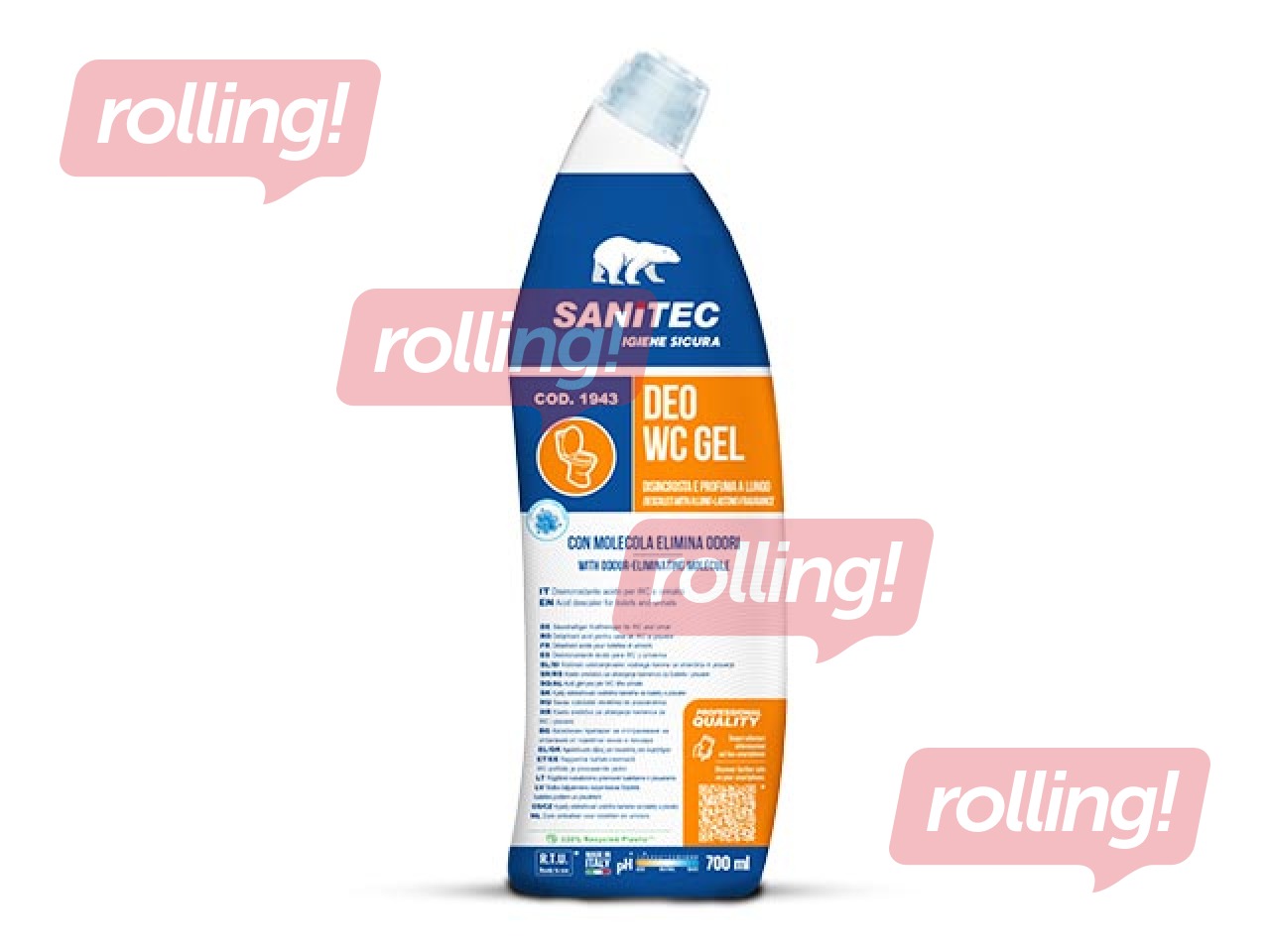 WC puhastusgeel lõhna neutraliseerimseks, Sanitec Deo WC 700 ml