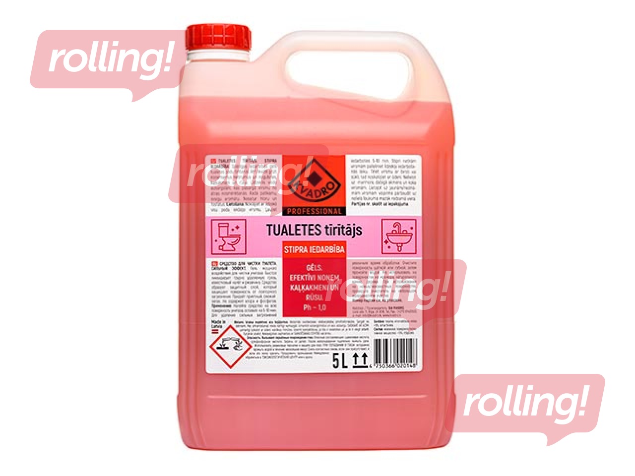 WC puhastusvahend, tugev, Kvadro 5 l