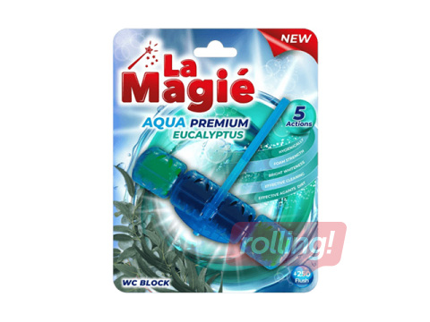 Toilet Block, La Magie Aqua Premium, Eucalyptus, 40g