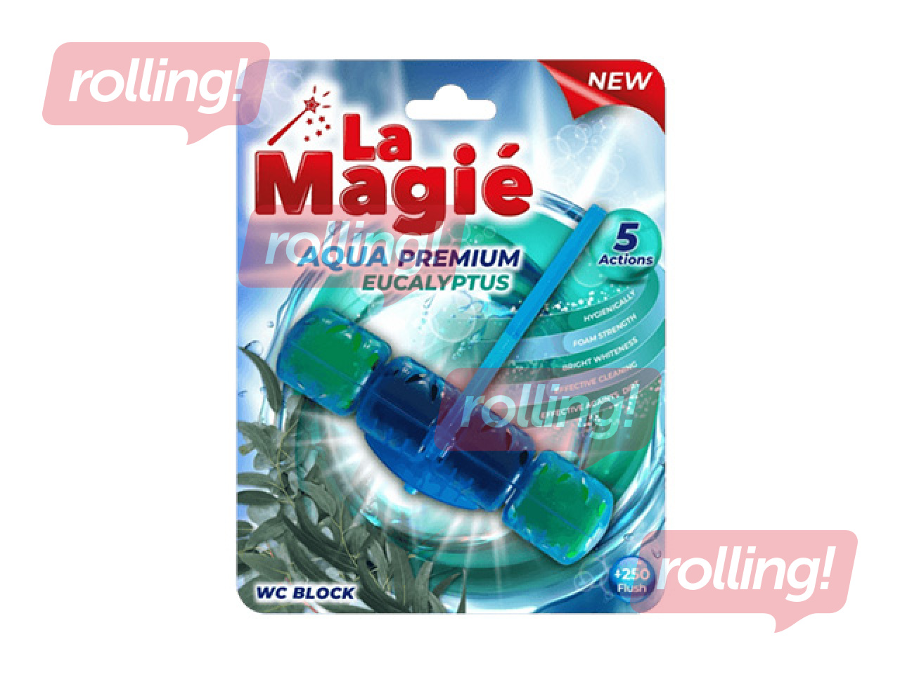 Toilet Block, La Magie Aqua Premium, Eucalyptus, 40g