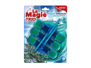 Tualetes bloks La Magie Aqua Premium Eucalyptus Trio, 3x40g