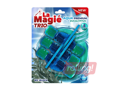 Tualetiblokk, La Magie Aqua Premium, Eucalyptus Trio, 3x40g