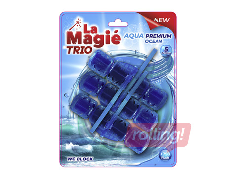 Tualetiblokk, La Magie Aqua Premium, Ocean Trio, 3x40g