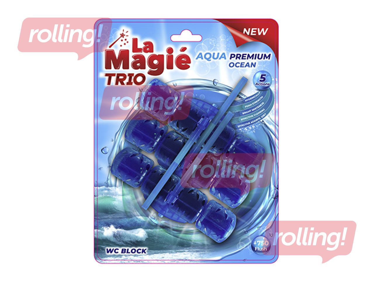 Tualetiblokk, La Magie Aqua Premium, Ocean Trio, 3x40g