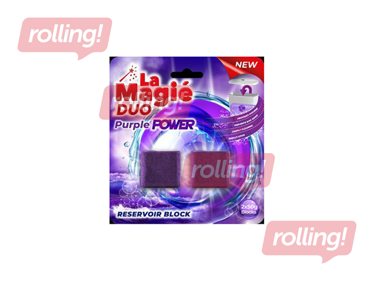 Капсулы для унитаза, La Magie, Purple Power, 2x50г