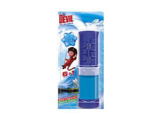 Очиститель и освежитель для унитаза, Dr.Devil, с дозатором, Polar Aqua, 7шт.