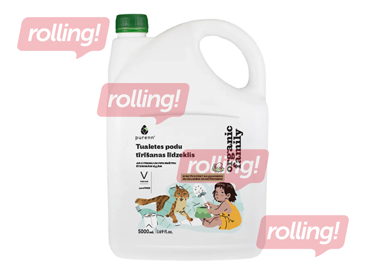 WC-puhastusvahend Purenn sidruni ja piparmündiga, 5l