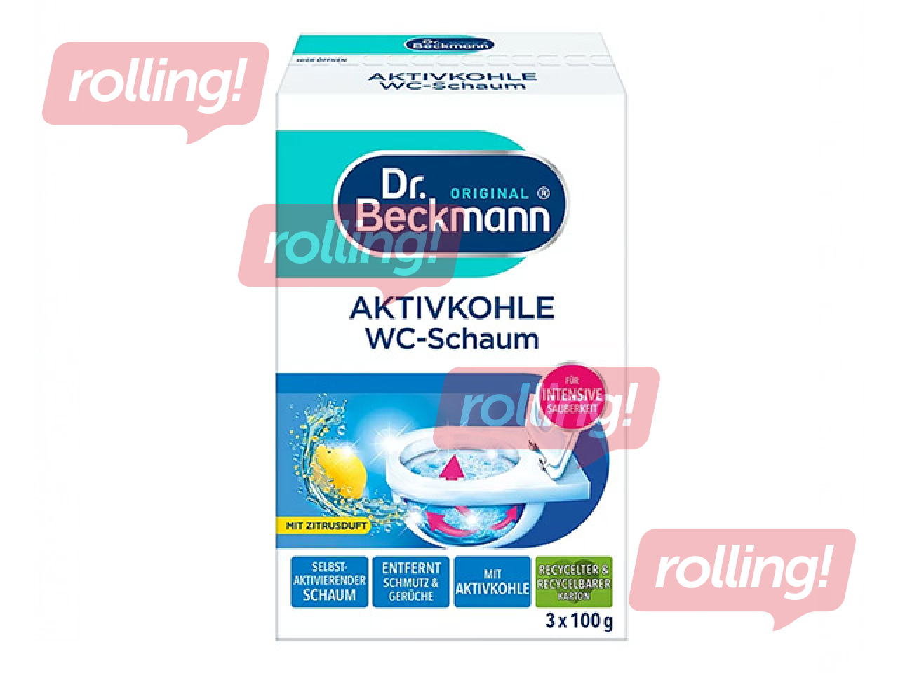 WC puhastusvaht Dr.Beckmann, aktiivsöega, 3×100g