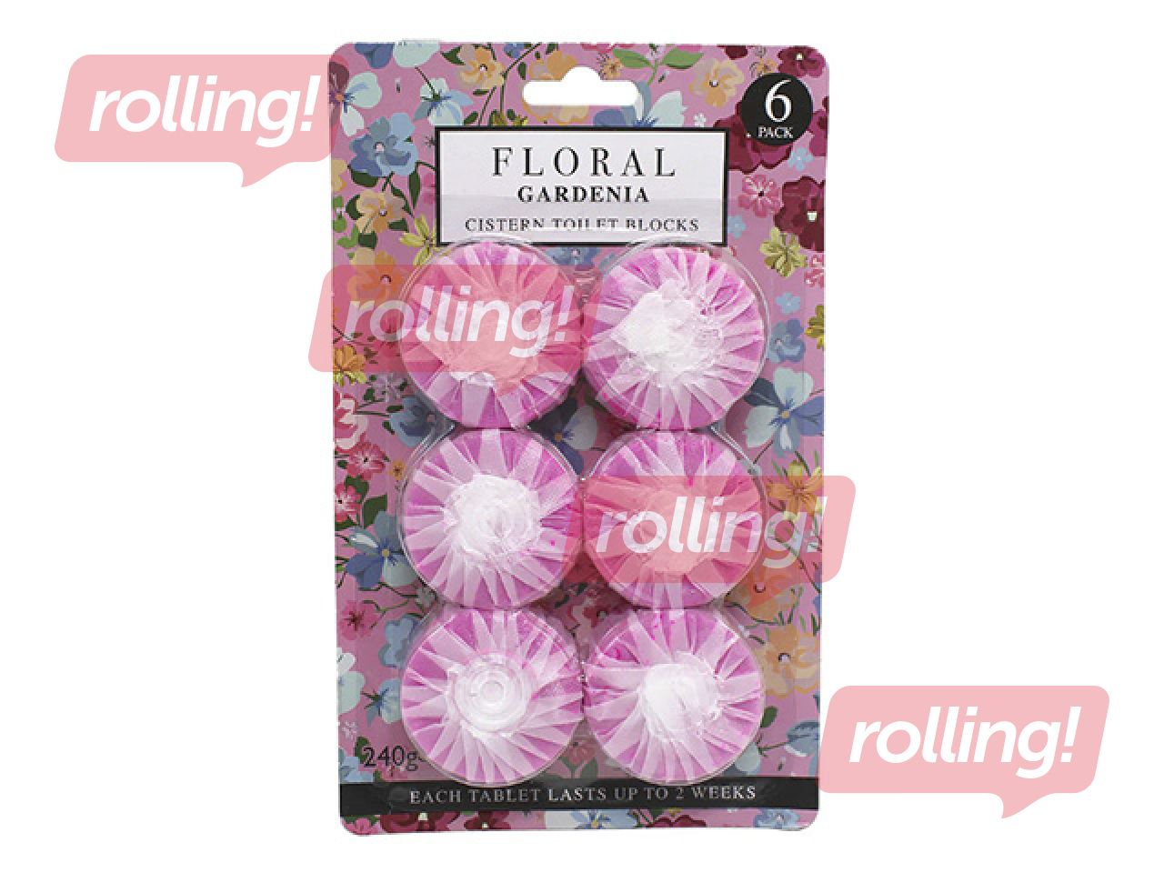 WC-paagi kapslid Floral Range Gardenia, 6x40g