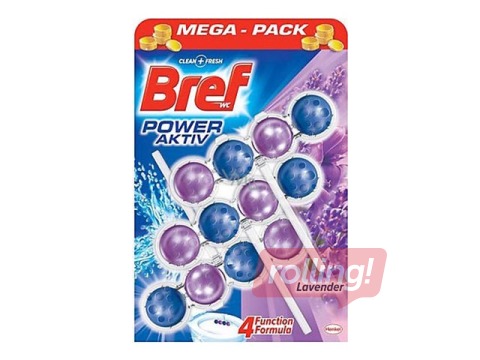 Туалетный блок Bref Power Active Lavender, 3 шт. х 50 г.