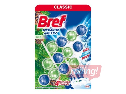 Туалетный блок Bref Power Active Сосновый бор, 3 шт. х 50 г.
