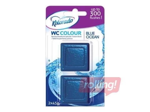 Tablets for toilet tank WC Color OCEAN, 2 x 45g