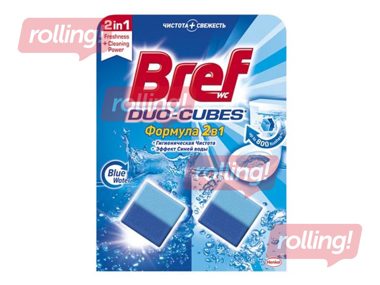 Tablets for the toilet tank Bref duo-cubes original, 2 pcs.