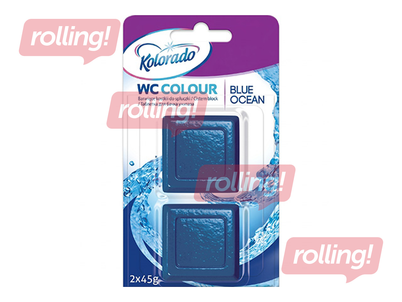 Капсулы для бачка унитаза Kolorado WC Colour Ocean, 2x45г