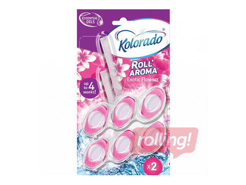 Tualetiblokk Kolorado Roll Aroma Exotic Flowers duopack, 2x51g