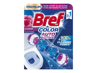 Туалетный блок Bref, Color Auto Active, Flower, 50г