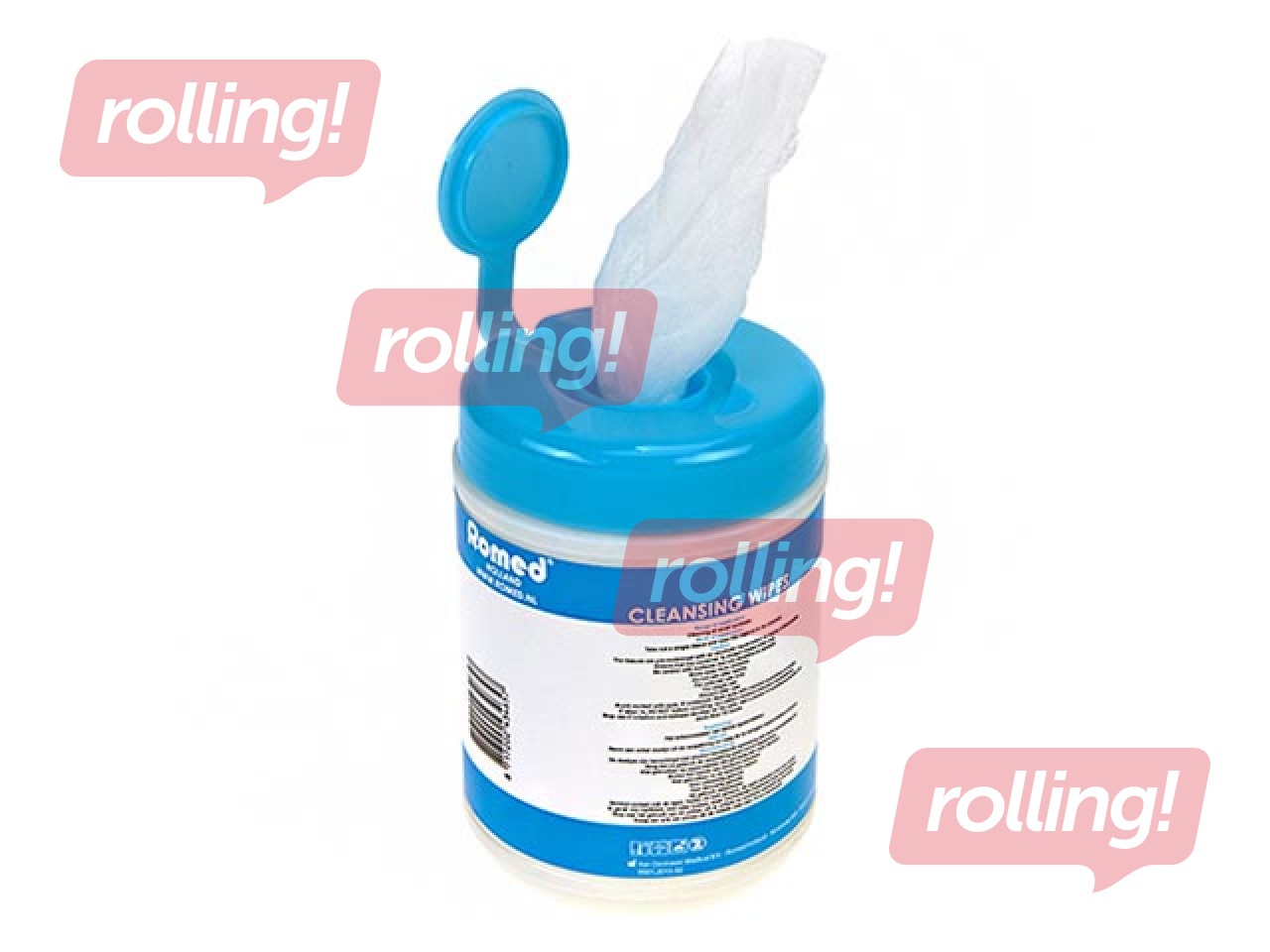 Wet wipes Romed, 80% alcohol, 110 pcs.