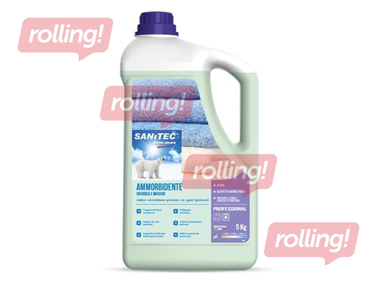 Pesupehmendaja Sanitec Softdet White Musk, 5l