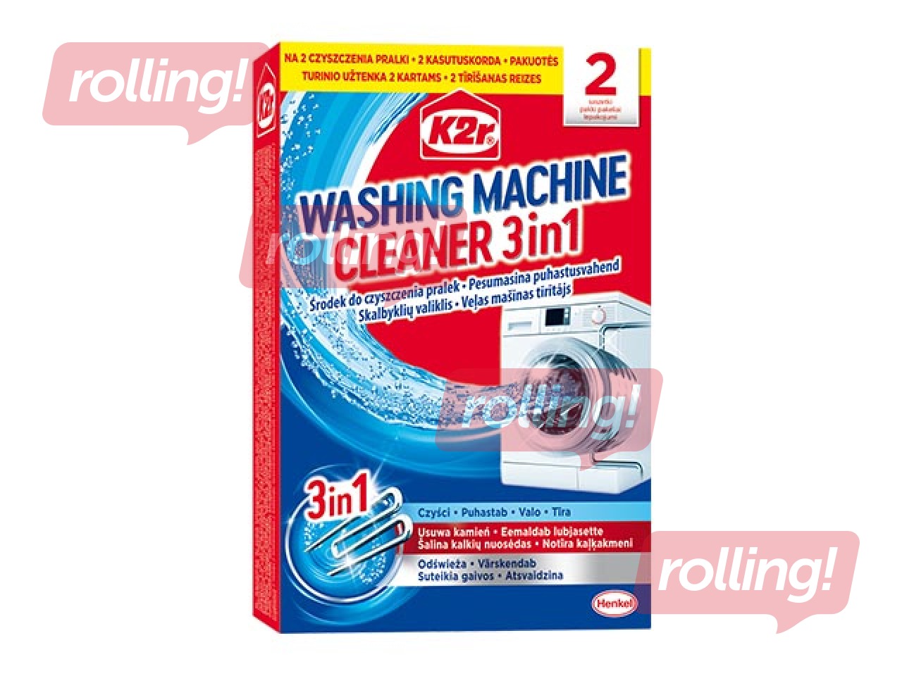 Pesumasina puhastusvahend K2R, 2 x 75 g