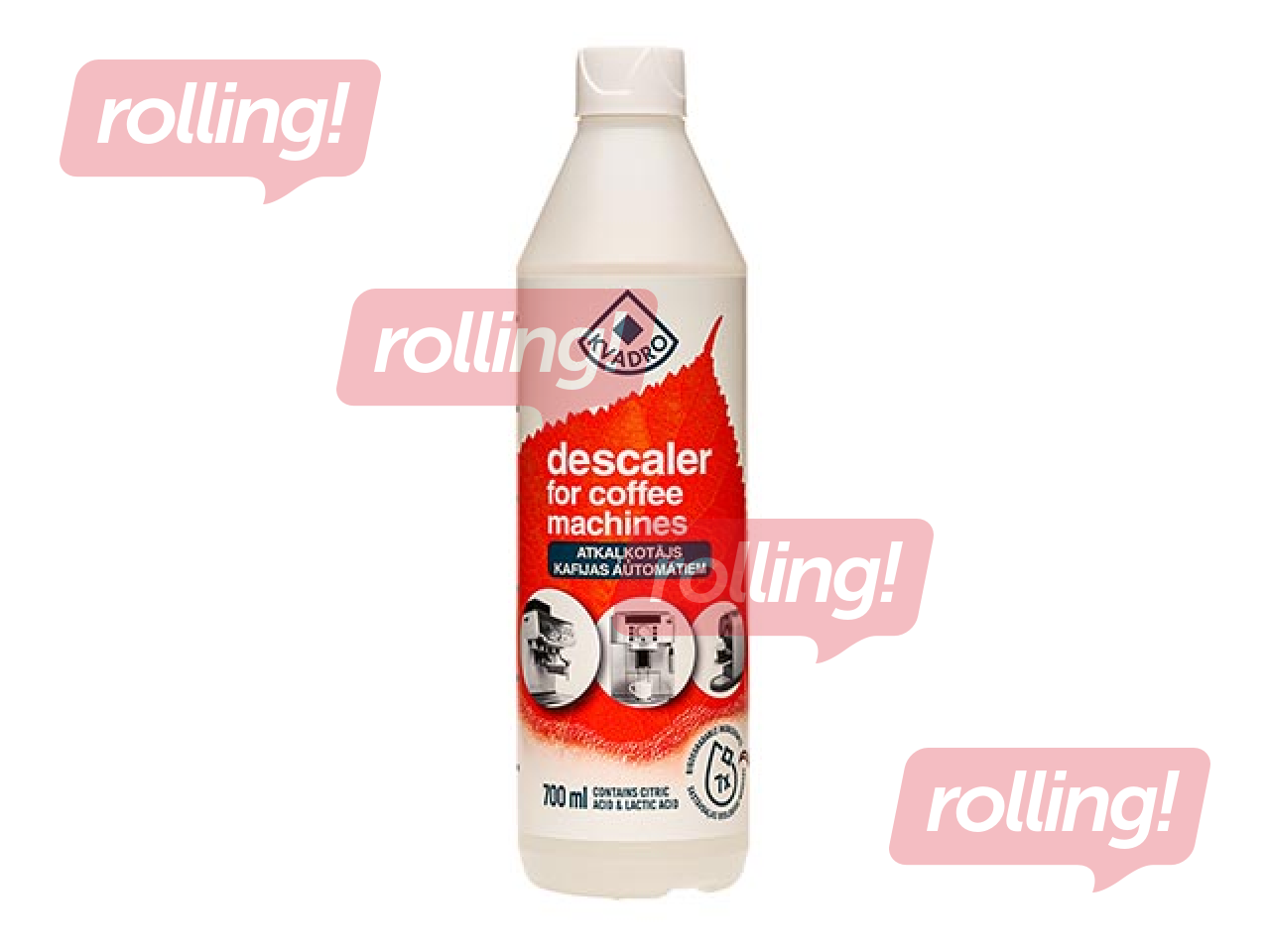 Katlakivieemalduslahus kohvimasinatele KVADRO, 700ml