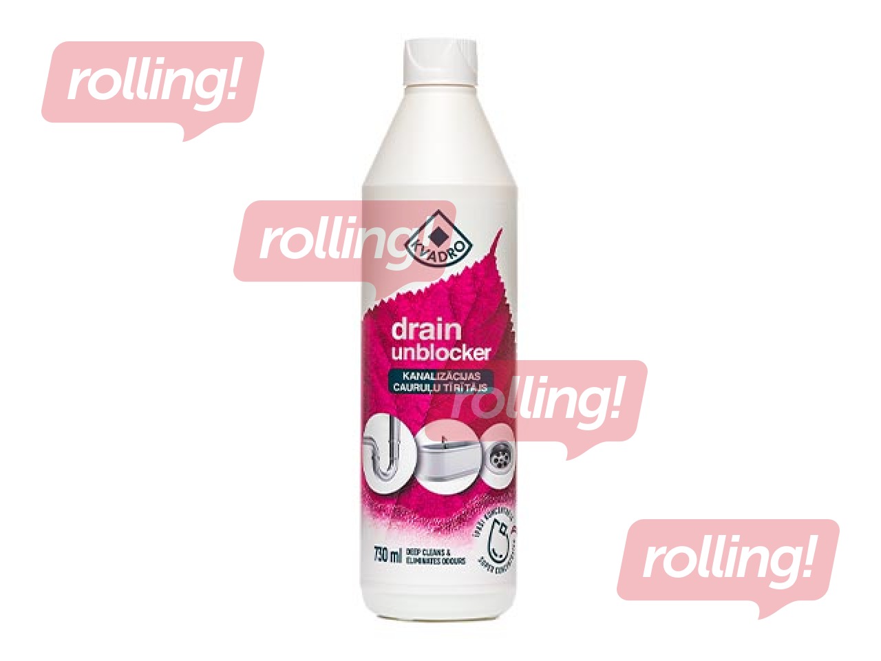 Drain unblocker KVADRO, 730ml