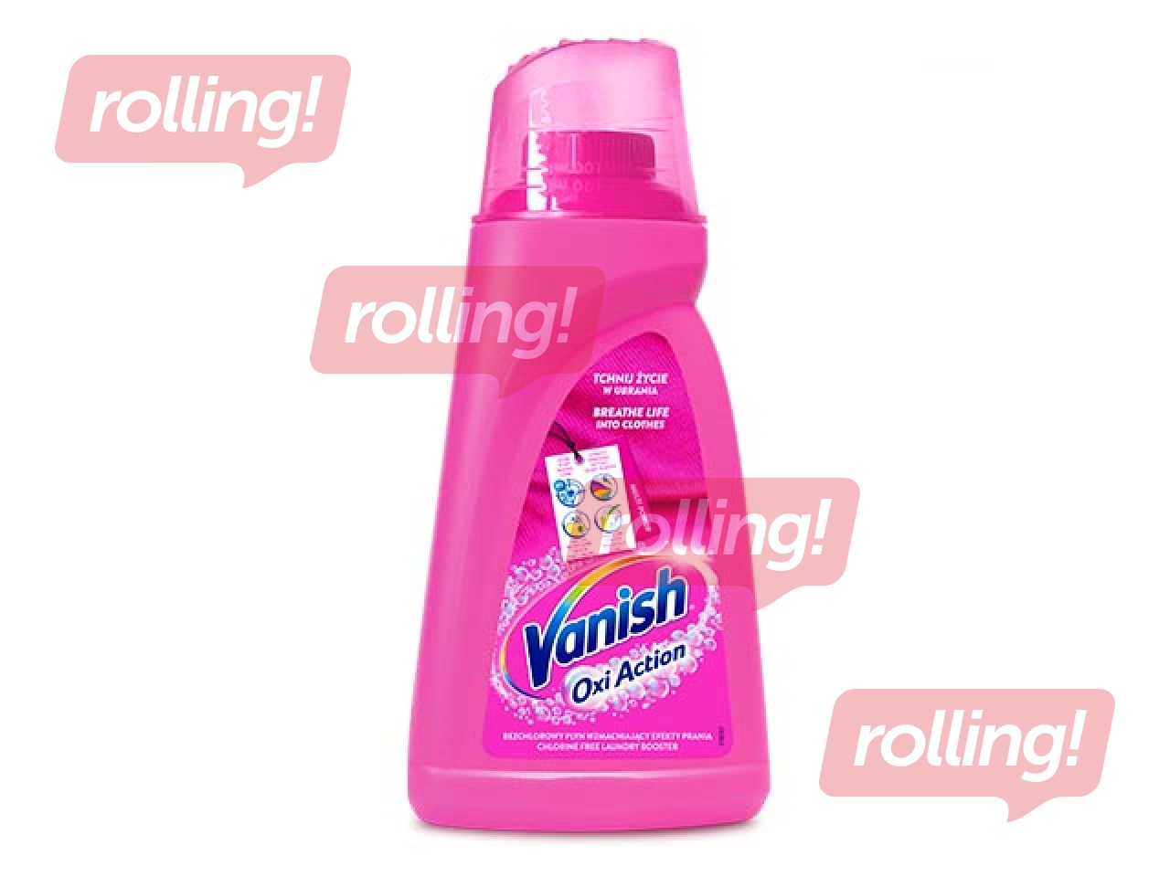 Pesu plekieemaldaja Vanish Oxi Action Pink, geel, 1 l