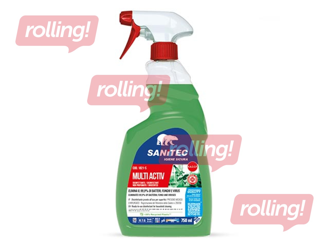 Dezinfekcijas līdzeklis Sanitec Multi Activ, virsmām, 750ml