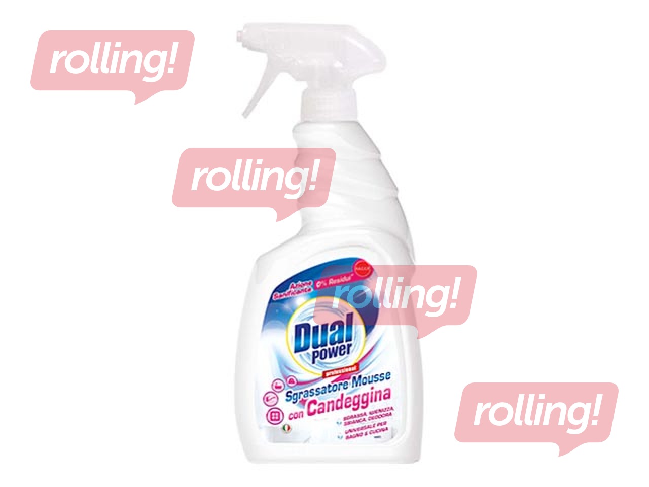 Disinfectant detergent with chlorine Dual Power, 750ml
