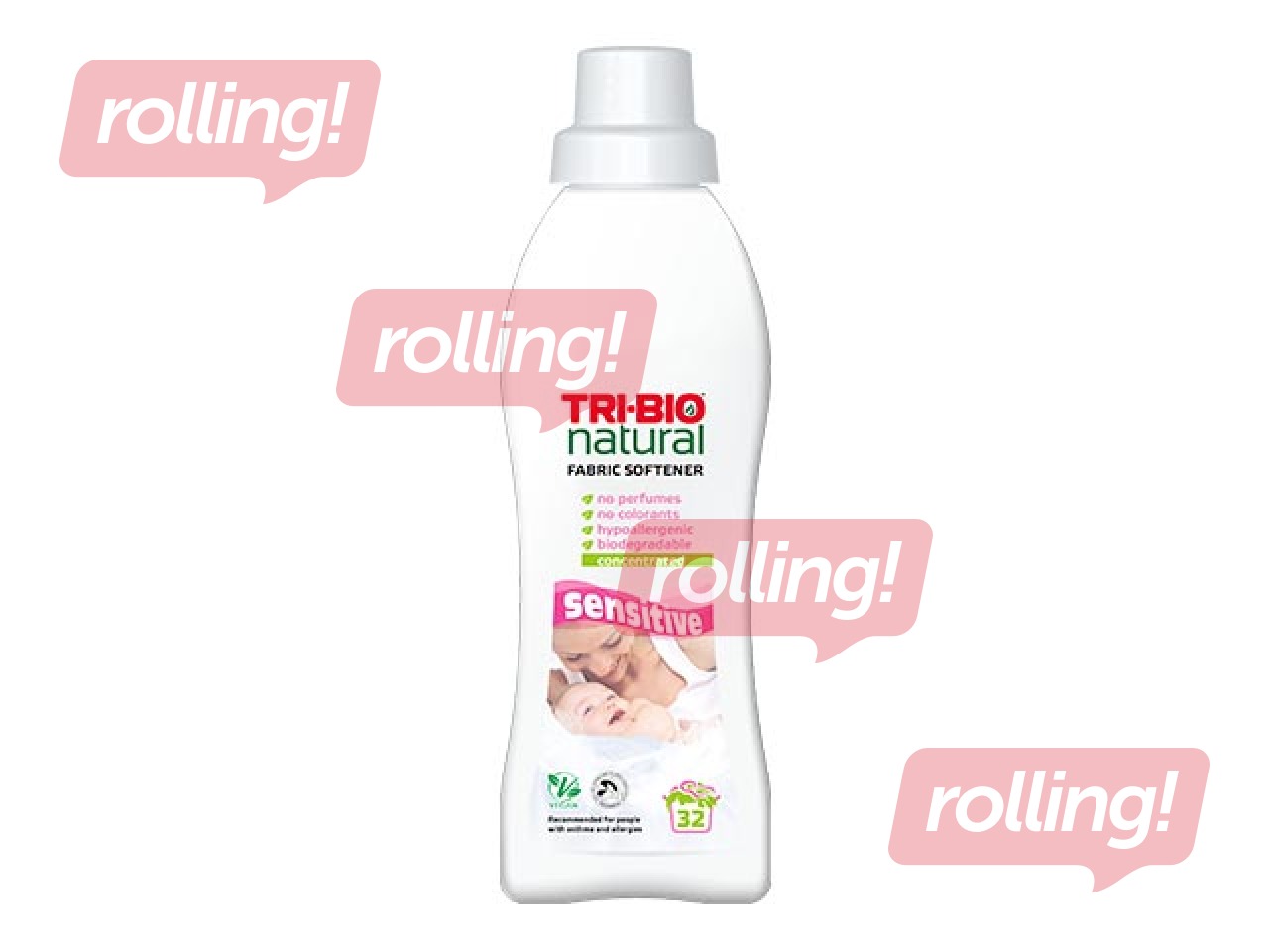 Looduslik öko kangapehmendaja, tundlik Tri-Bio, 940ml