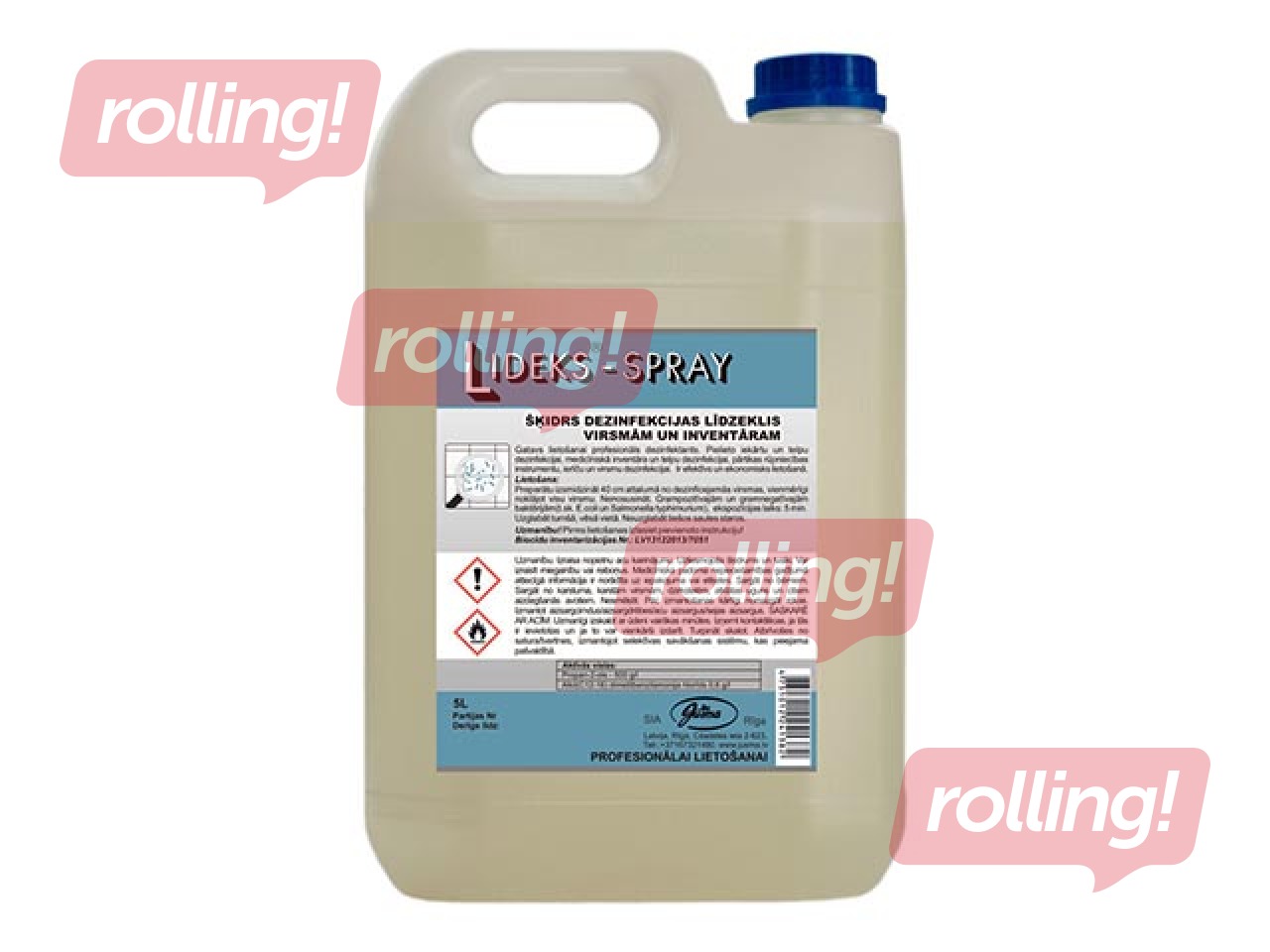 Dezinfekcijas līdzeklis Lideks-Spray, virsmām, 5l