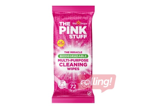 Влажные салфетки для уборки, многофункциональные, The Pink Stuff, 72 шт.