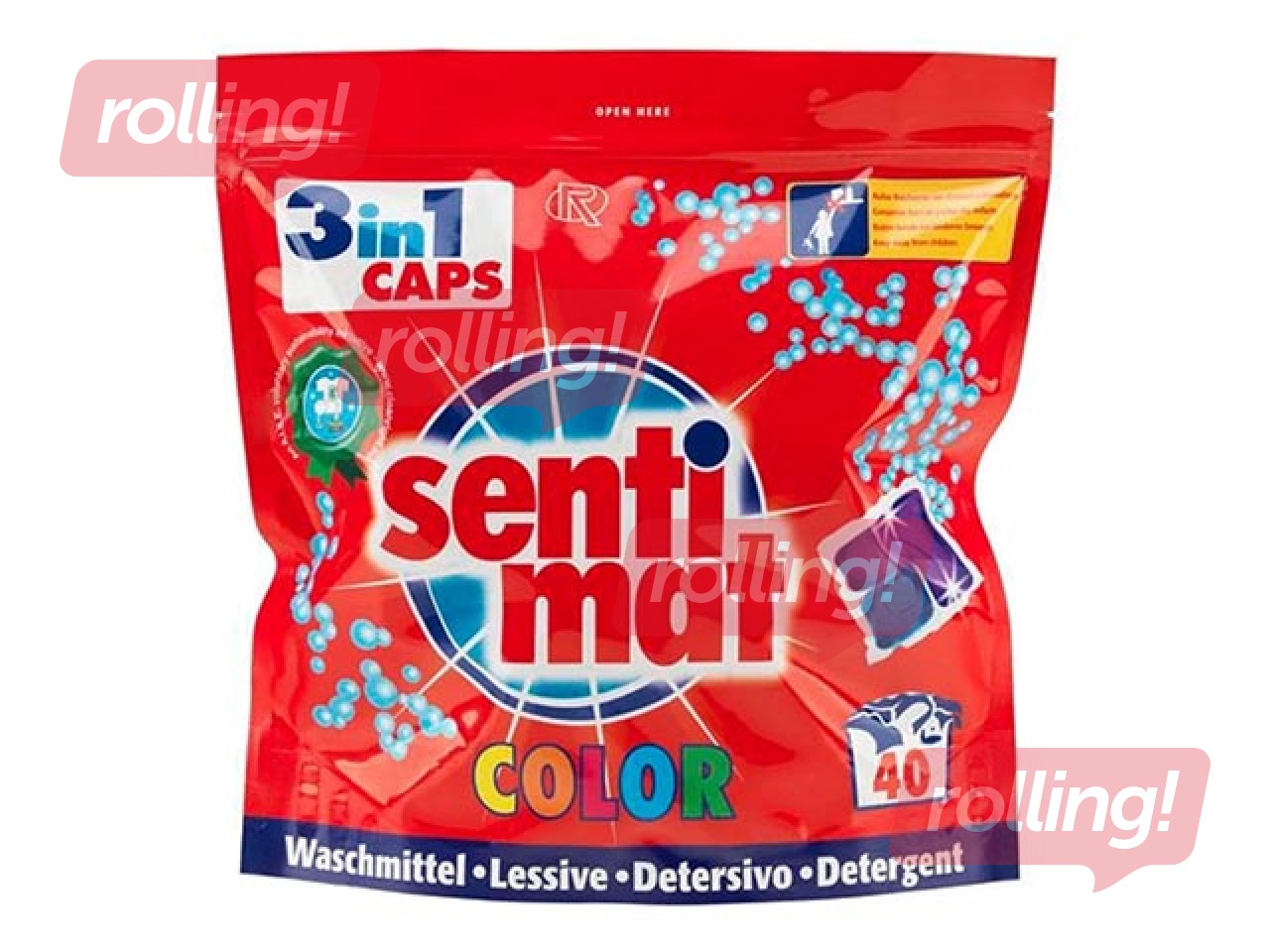 Pesupesemis kapslid Sentimat 3in1, 40tk