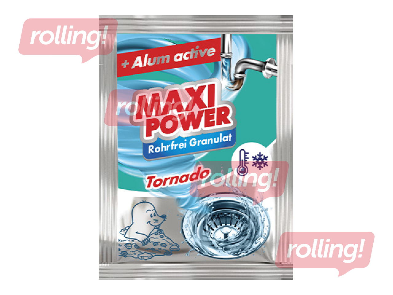 Drain Cleaning Granules Maxi Power, Tornado, 80 g