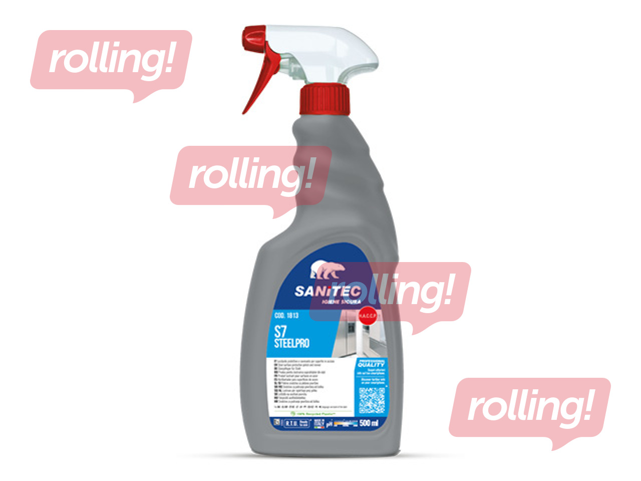 Roostevaba terase poleerimisvahend Sanitec, S7, SteelPro, 500ml