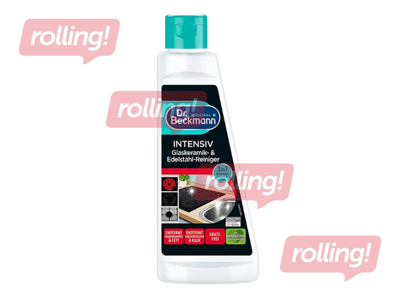Интенсивный чистящий крем Dr.Beckmann, для плит и поверхностей из нержавеющей стали, 250мл