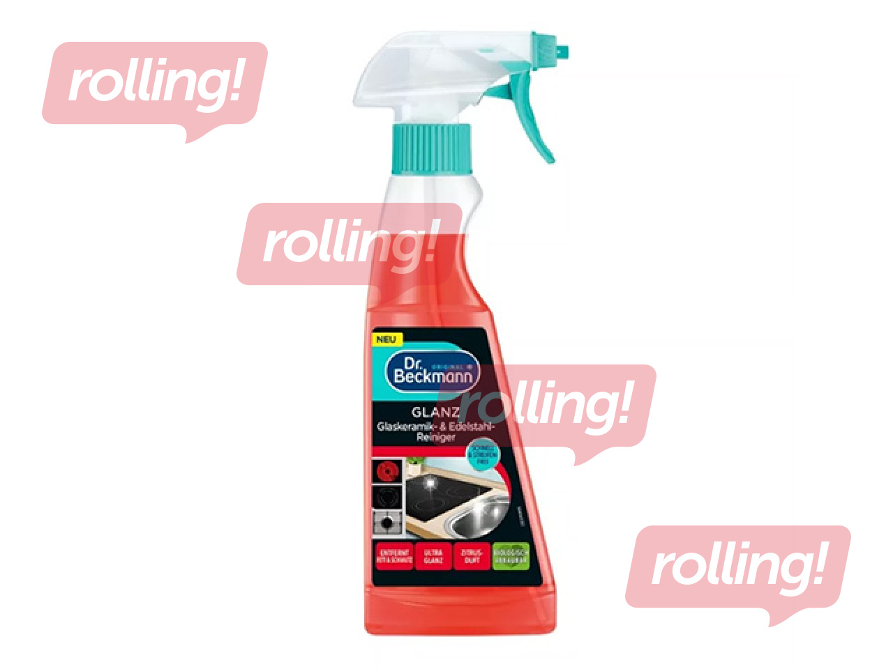 Cleaning spray Dr.Beckmann, for hobs and stainless steel surfaces, 250ml