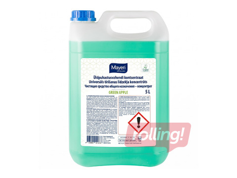 Puhastusvahend Mayeri, universaalne, kontsentraat, roheline õun, 5l